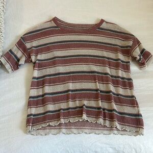 American eagle lightweight striped tee